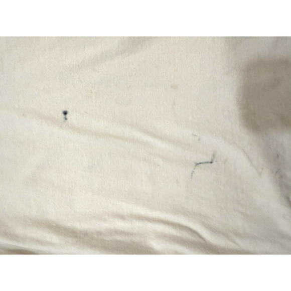 AC/DC Shirt Womens Small White Band Rock Graphic Back Print Thrashed Y2K Fader - Picture 4 of 10